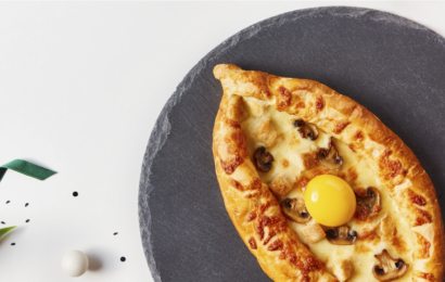 Хачапурі з куркою та грибами