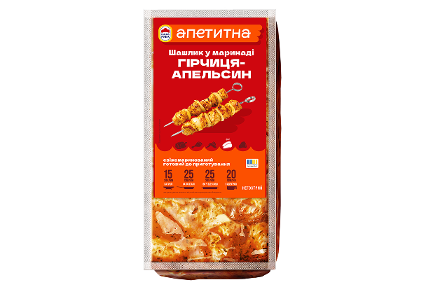 Шашлик у маринаді «Гірчиця-апельсин»